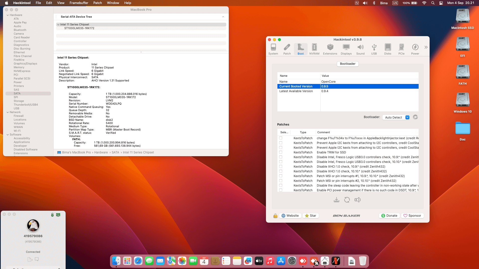 Acer Nitro 5 AN515 52 51T2 2nd [CoffeeLake   Intel UHD 630 + I2C]   OpenCore 1